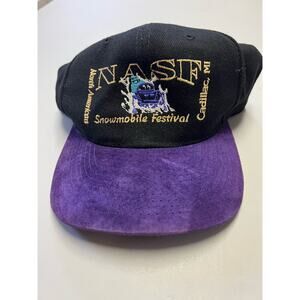 Vintage North American Snowmobile Festival Hat 7 1/8 Adjustable Snapback